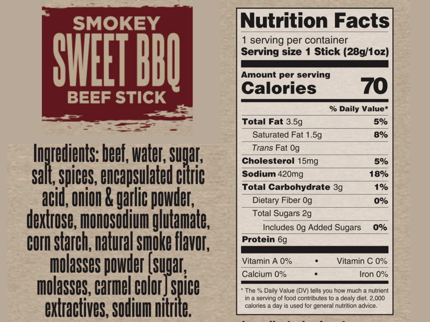 Oak Barn Beef individually wrapped Beef Sticks - Protein Snack, oakbarnbeef.com