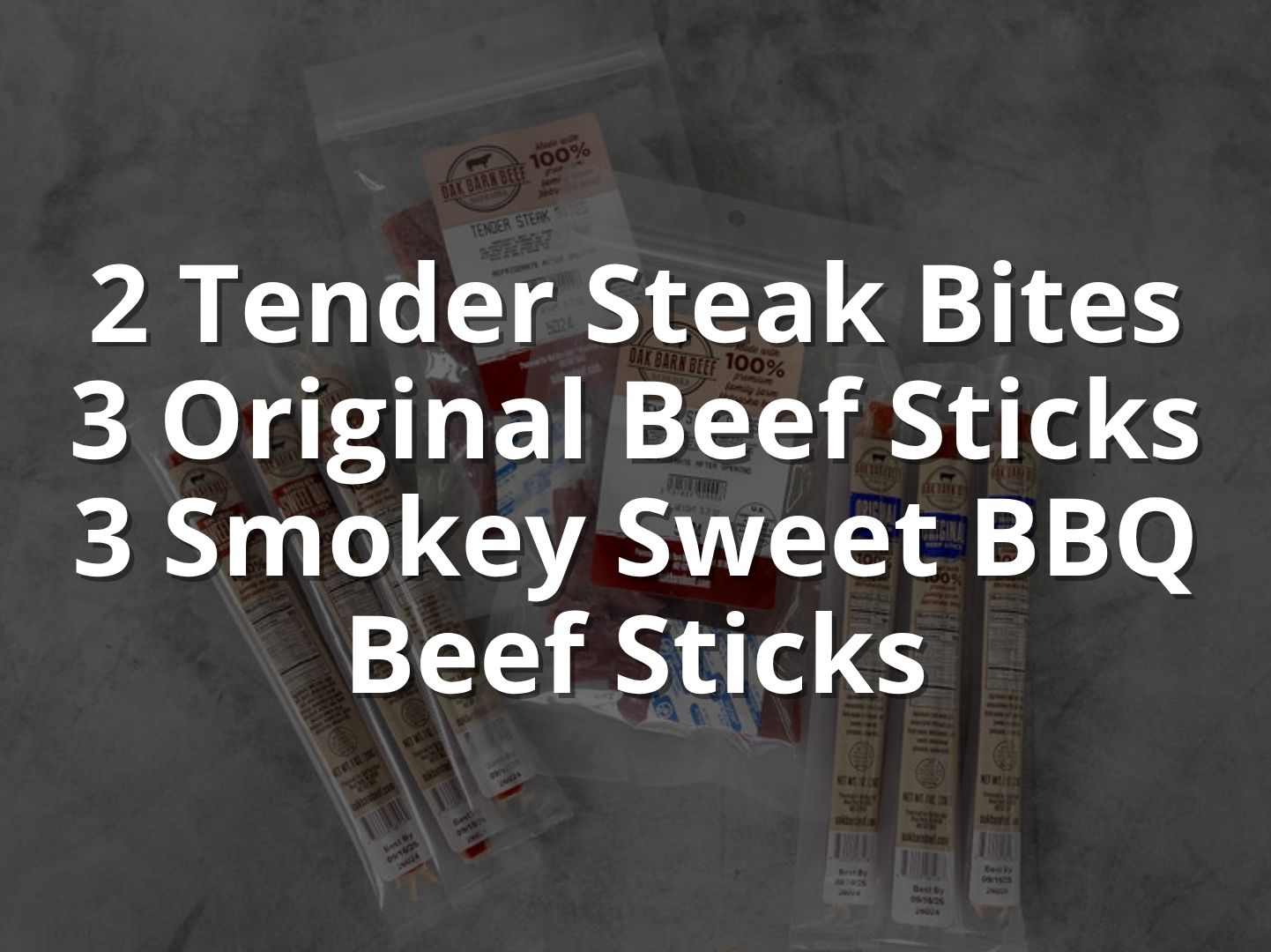 Oak Barn Beef Black Box - Beef Jerky & Beef Sticks Package, oakbarnbeef.com