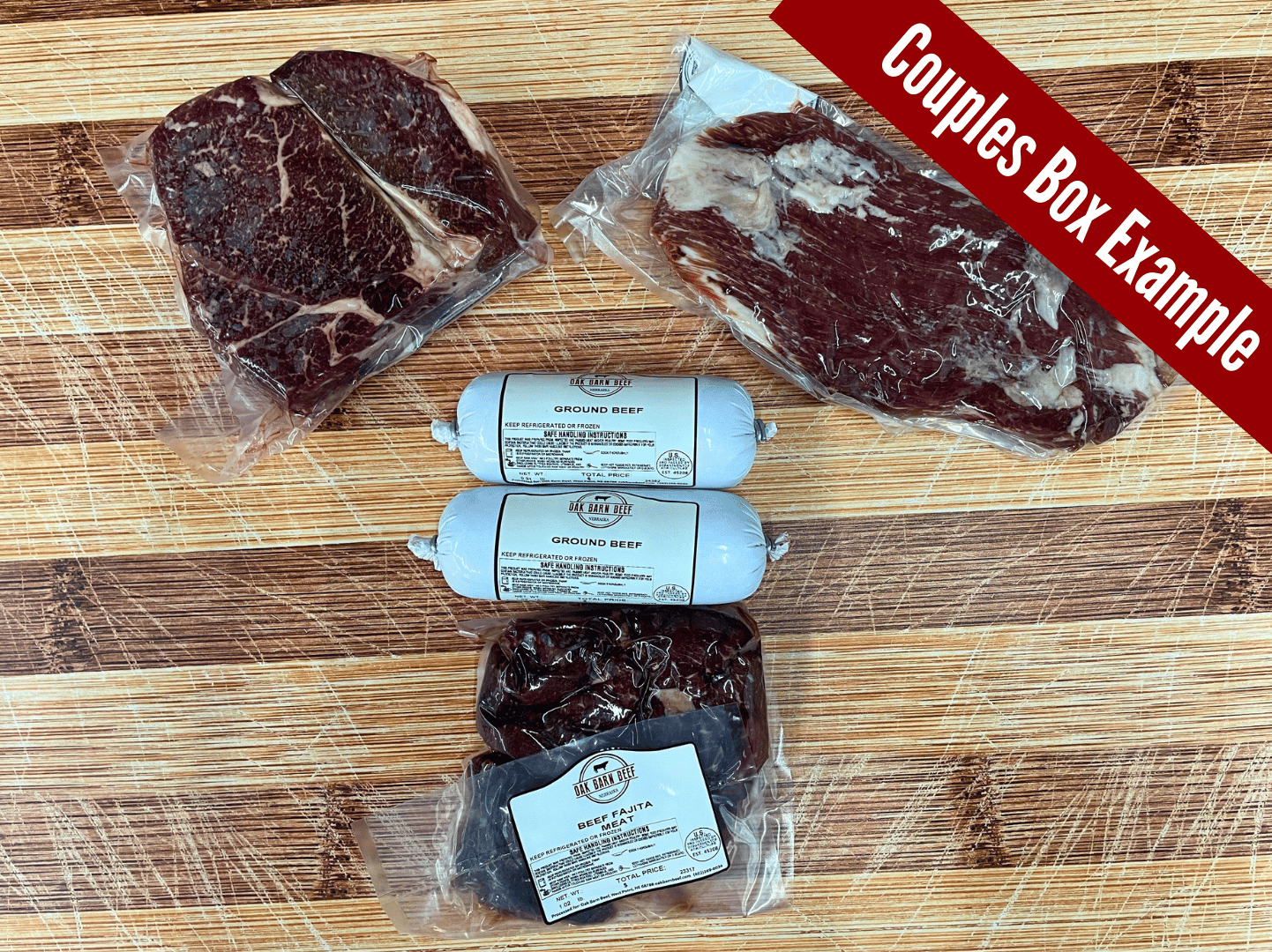 Oak Barn Beef Couple Beef Box Club - Subscription Box, oakbarnbeef.com