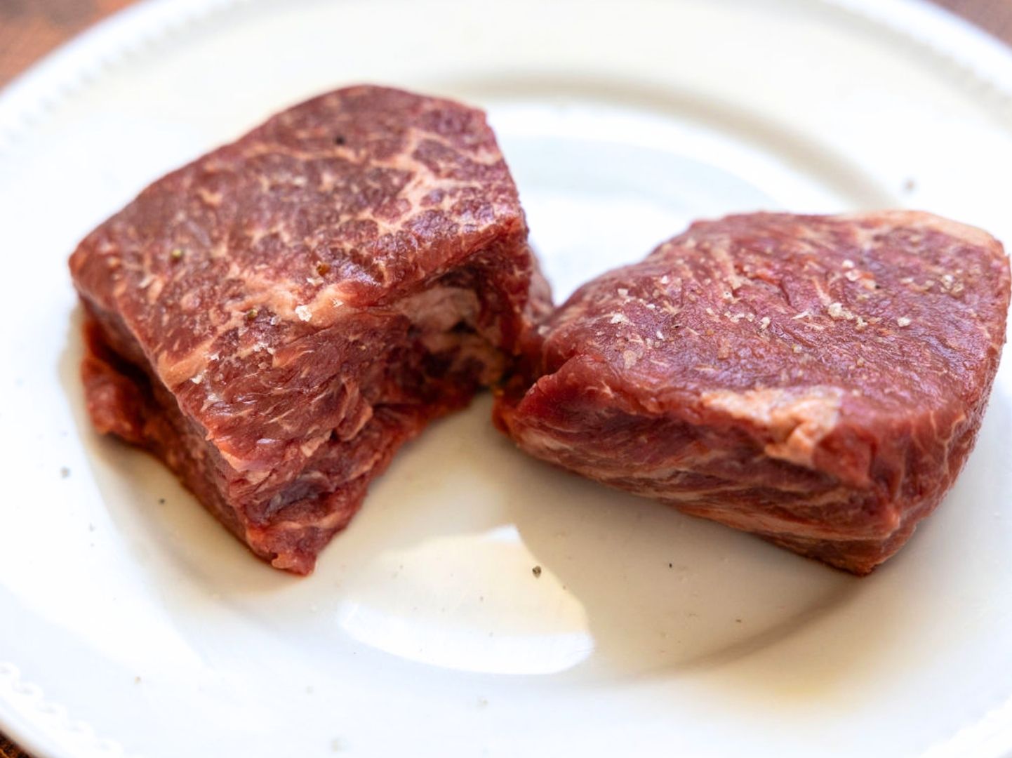 Oak Barn Beef Denver Steak Raw | Nebraska Raised Beef, oakbarnbeef.com