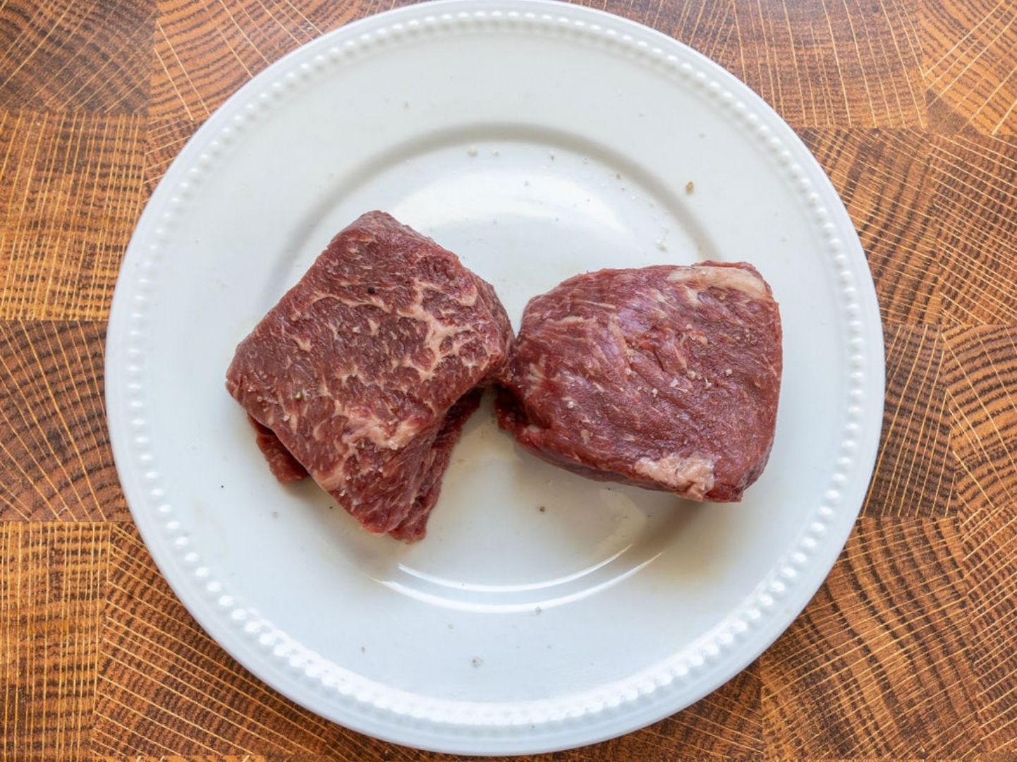 Oak Barn Beef Denver Steak Raw | Nebraska Raised Beef, oakbarnbeef.com