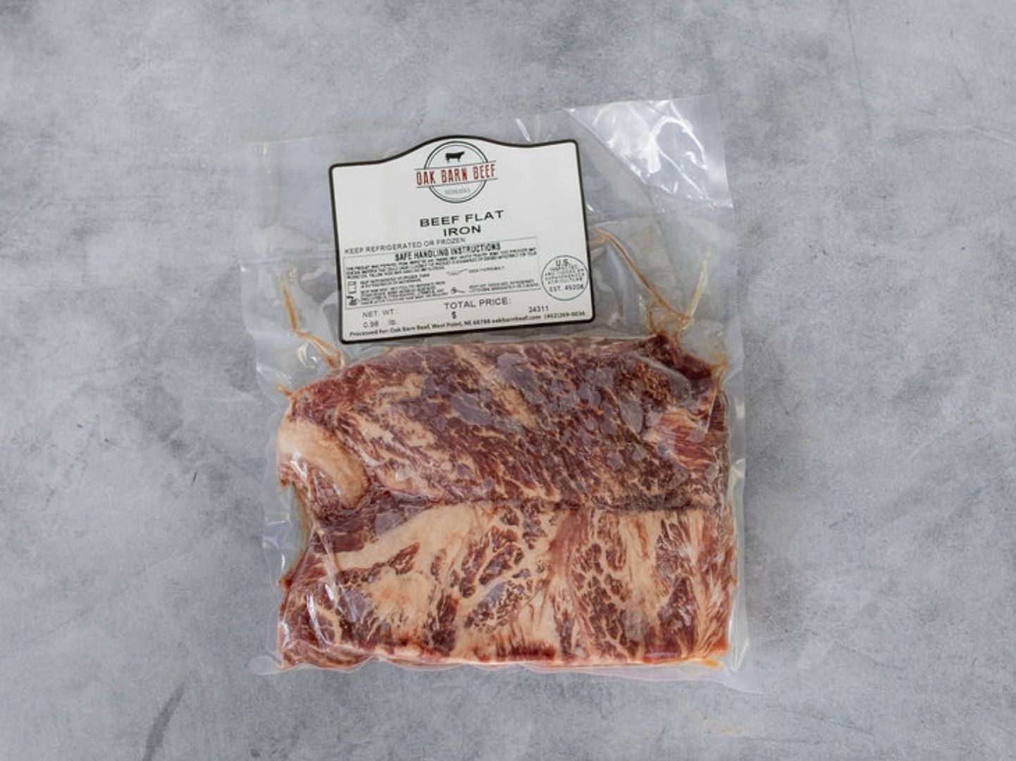 Oak Barn Beef Flat Iron Steak - Dry Aged Nebraska Beef, oakbarnbeef.com