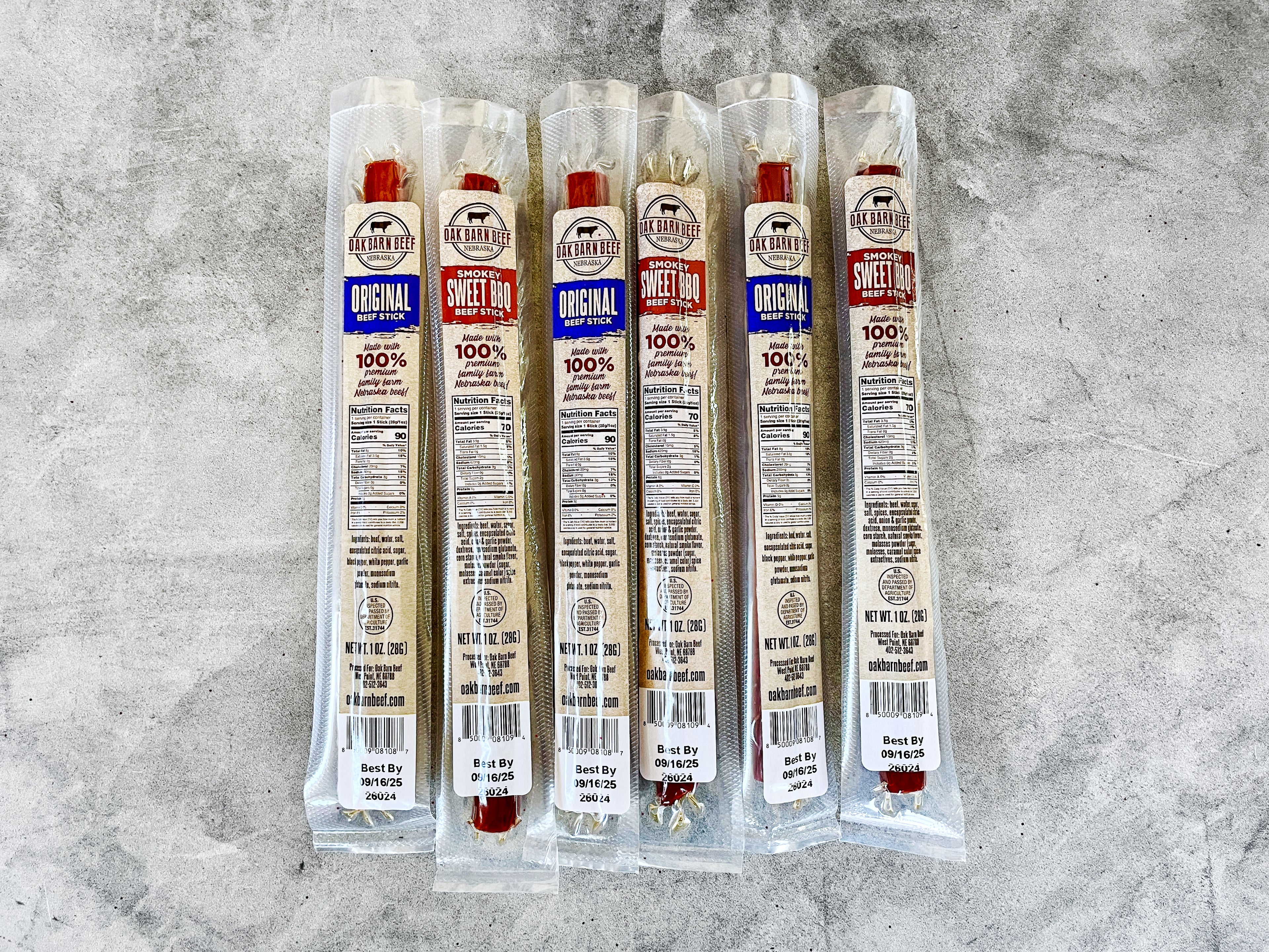 Oak Barn Beef Black Box - Beef Jerky & Beef Sticks Package, oakbarnbeef.com