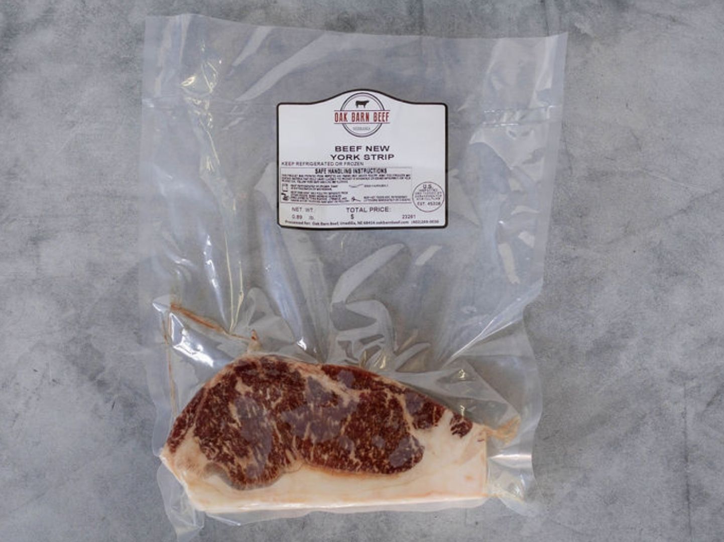 Oak Barn Beef New York Strip, oakbarnbeef.com