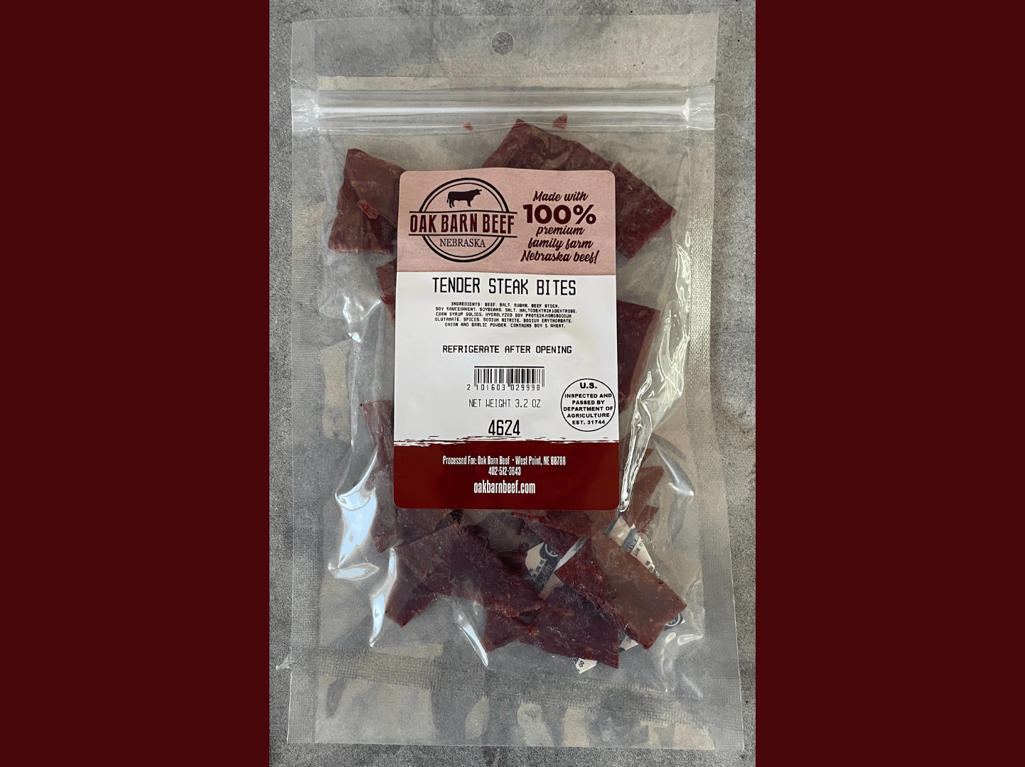 Oak Barn Beef Black Box - Beef Jerky & Beef Sticks Package, oakbarnbeef.com