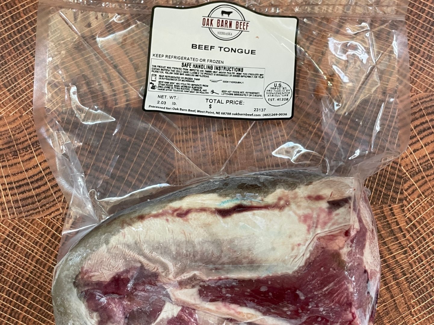 Oak Barn Beef Tongue - Beef Tongue, oakbarnbeef.com
