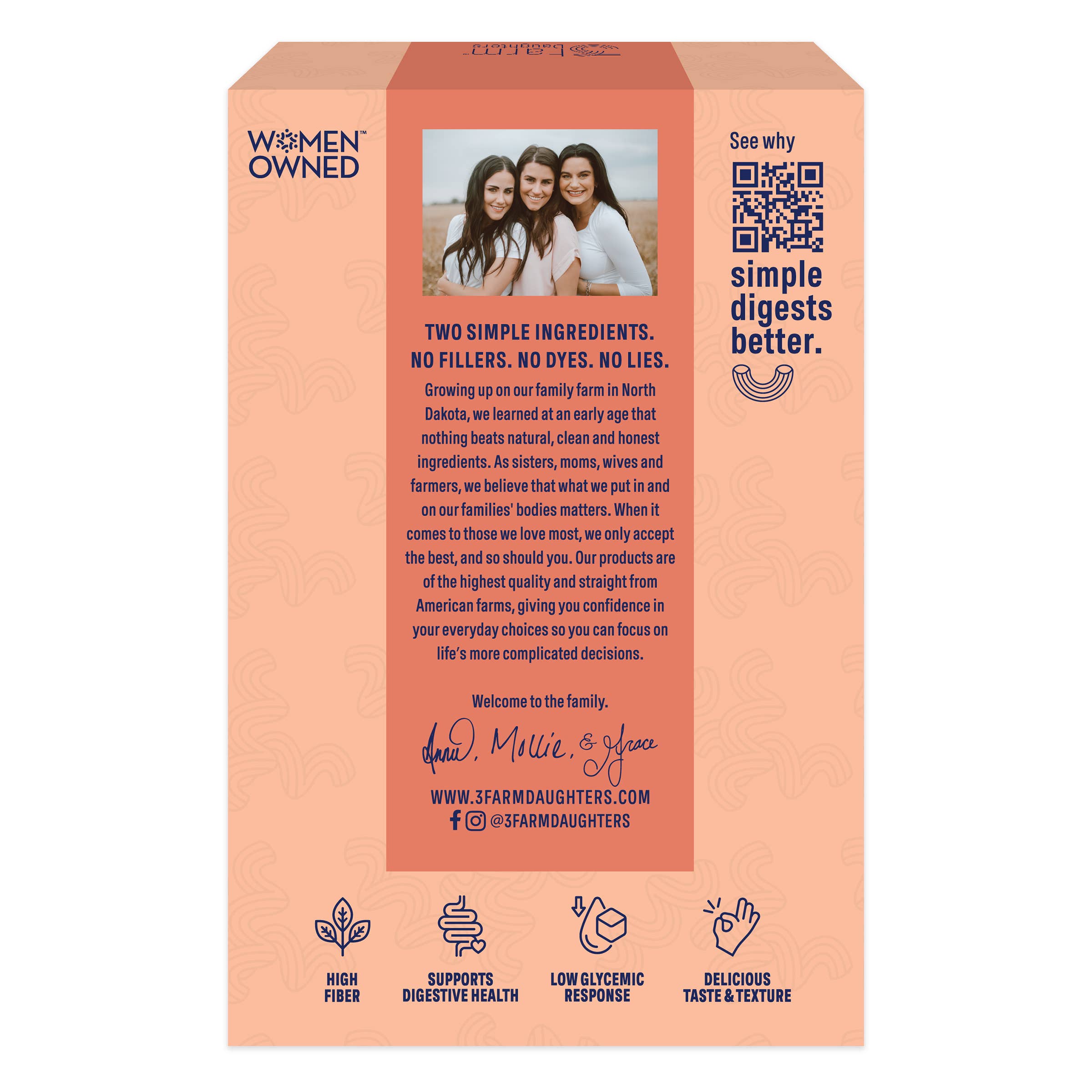 HIGH FIBER ROTINI - Three Farm Daughters