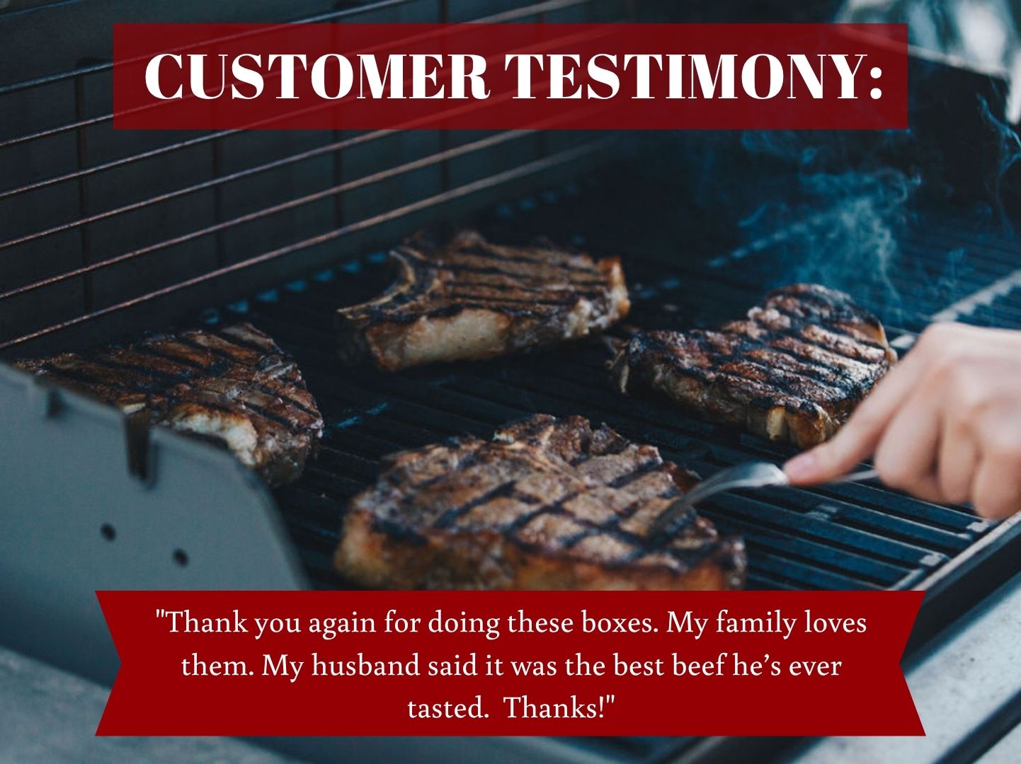 customer review, grilling steak, oakbarnbeef.com