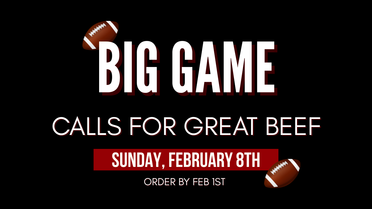 Great Beef for the Big Football Game