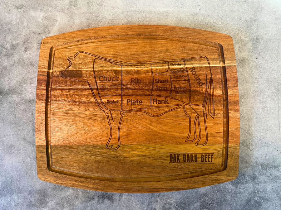 Oak Barn Beef Cutting Board