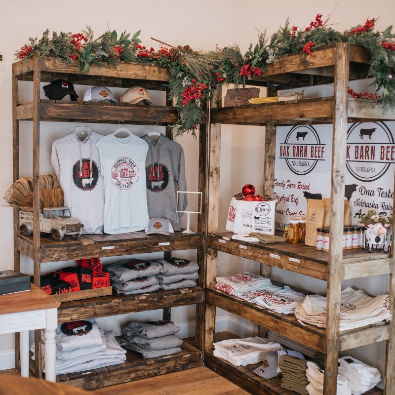 Oak Barn Beef gifts and apparel in West Point, NE, oakbarnbeef.com