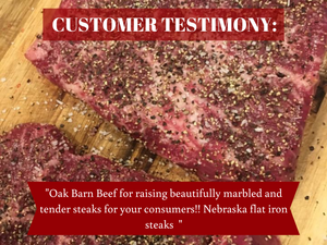 Flat Iron Steak - Dry Aged Nebraska Beef