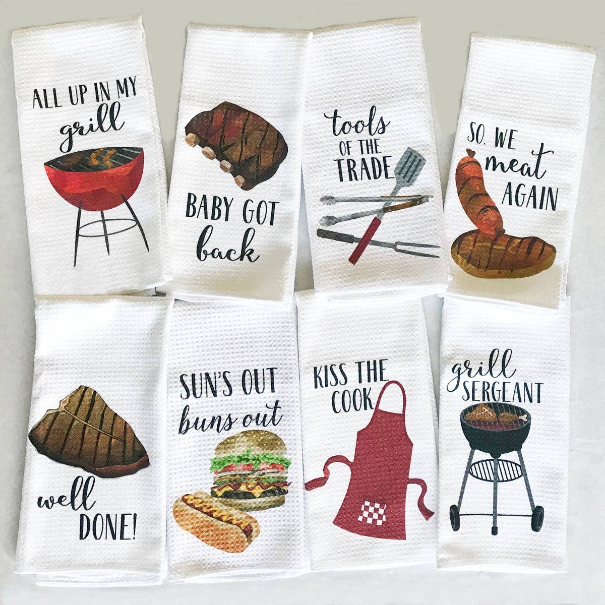 Kitchen Towels - BBQ Grilling Funny Towels