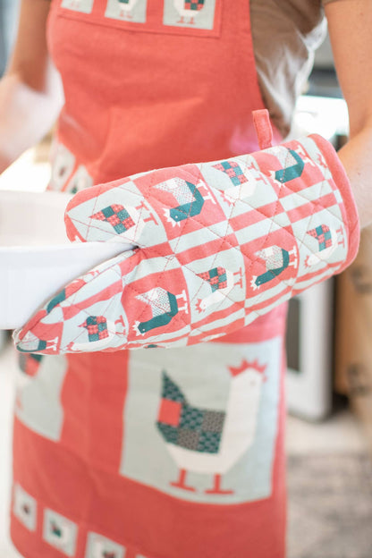Chicken Oven Mitt &amp; Pot Holder Set