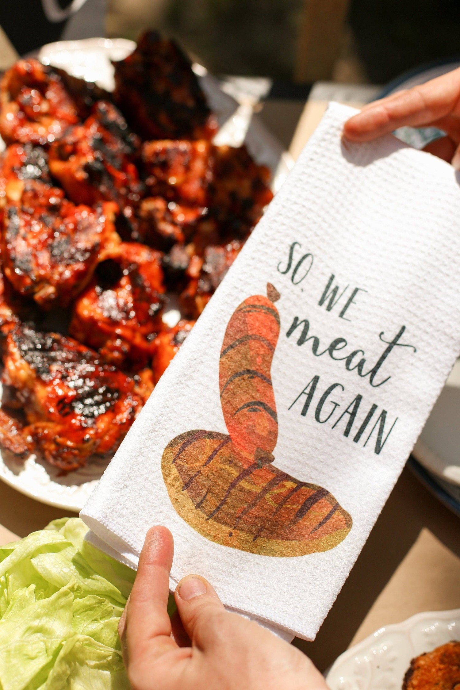 Kitchen Towels - BBQ Grilling Funny Towels