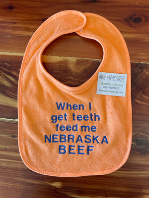 Bibs - Baby ' Eat Beef ' Bibs