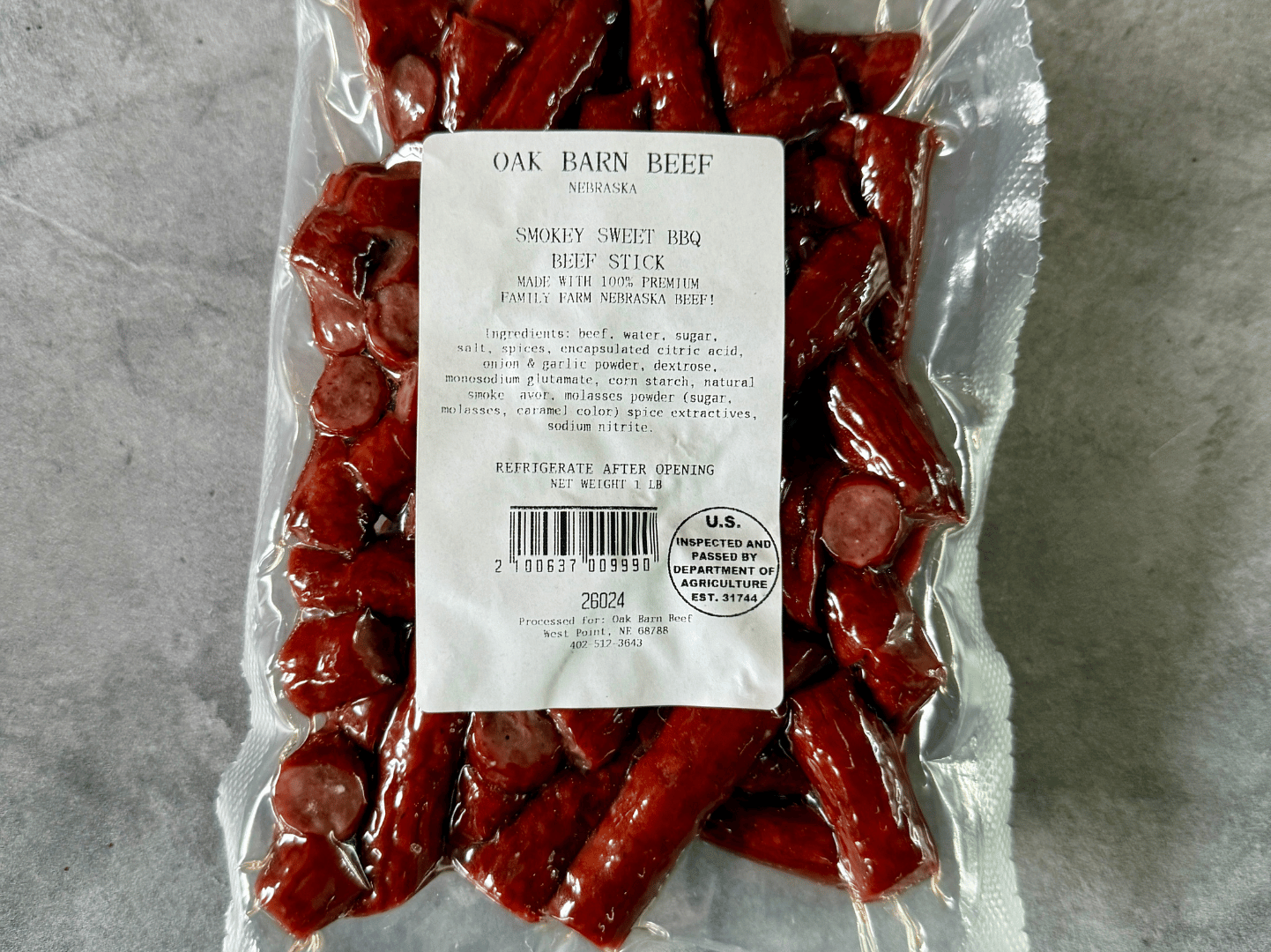 Beef Stick Ends - 1 pound packages