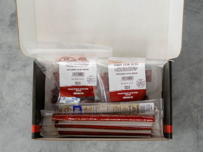 Oak Barn Beef Black Box - Beef Jerky &amp; Beef Sticks Package, oakbarnbeef.com
