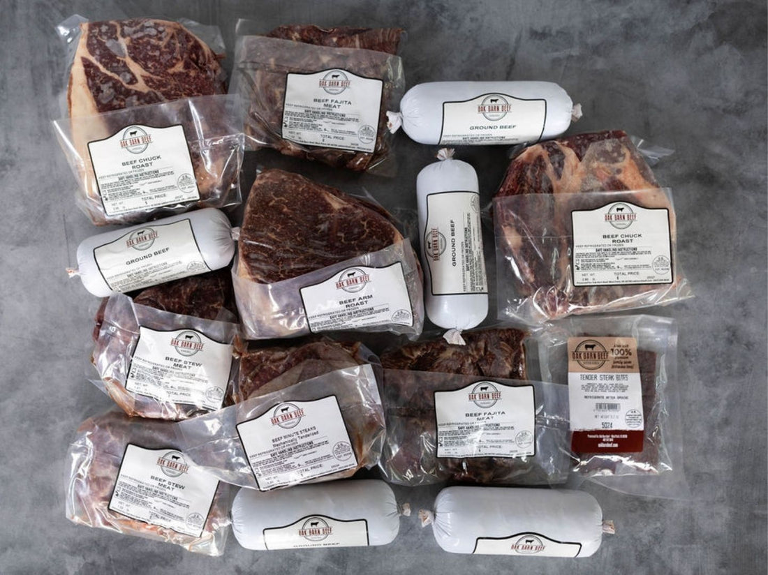 Oak Barn Beef The Family Staples Bundle - Dry Aged &amp; Nebraska Raised!, oakbarnbeef.com