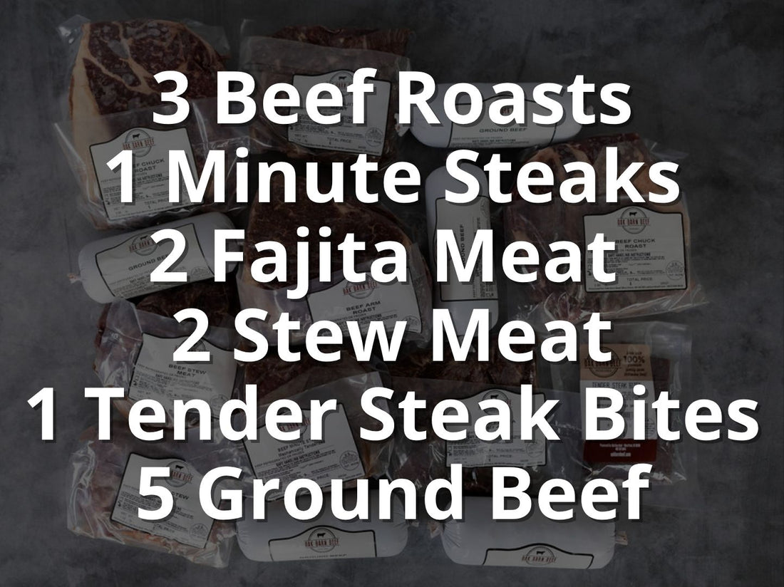 Oak Barn Beef The Family Staples Bundle - Dry Aged &amp; Nebraska Raised!, oakbarnbeef.com