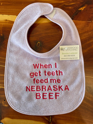 Bibs - Baby ' Eat Beef ' Bibs