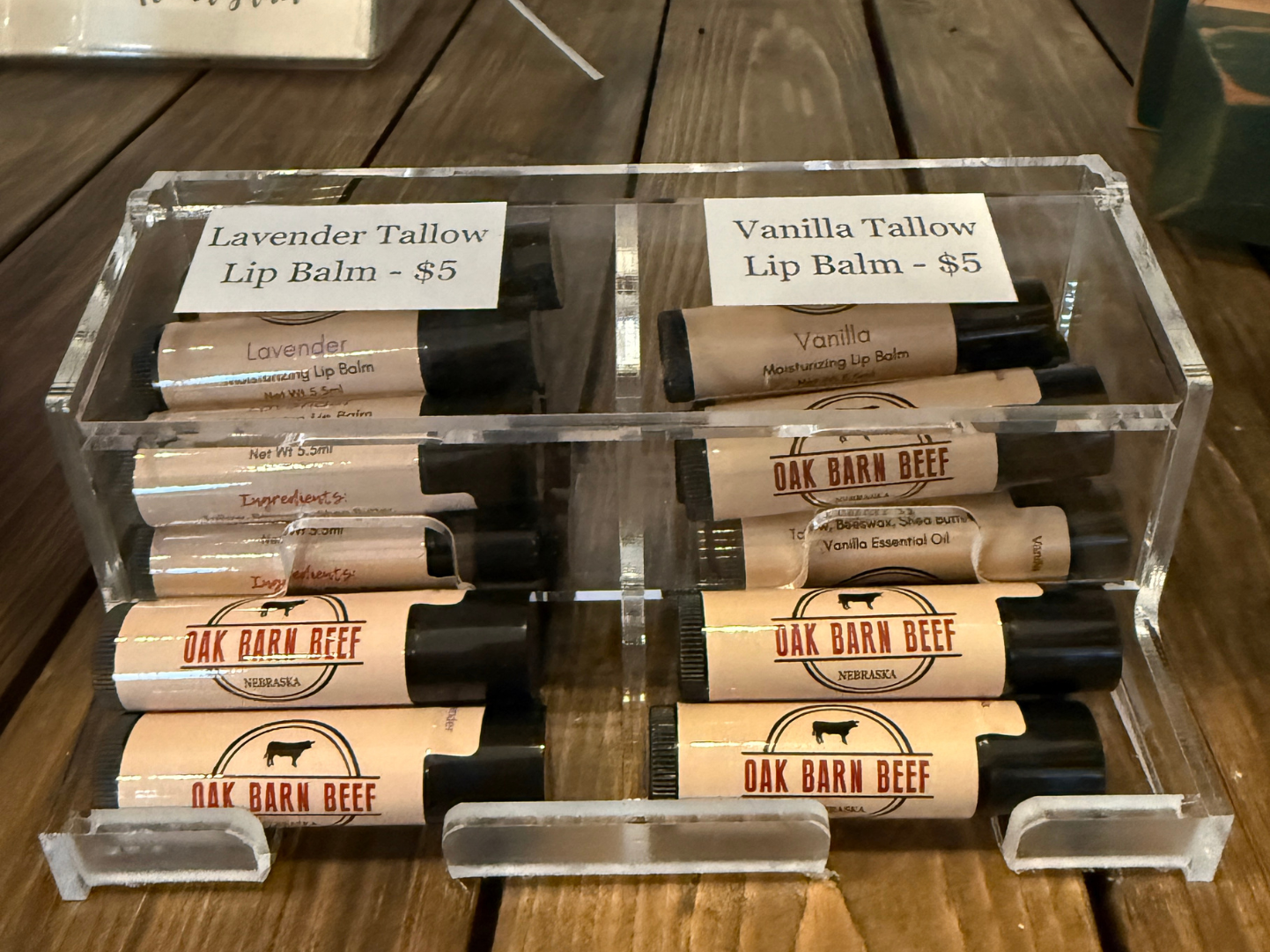 Beef Tallow Lip Balm – Lavender or Vanilla
