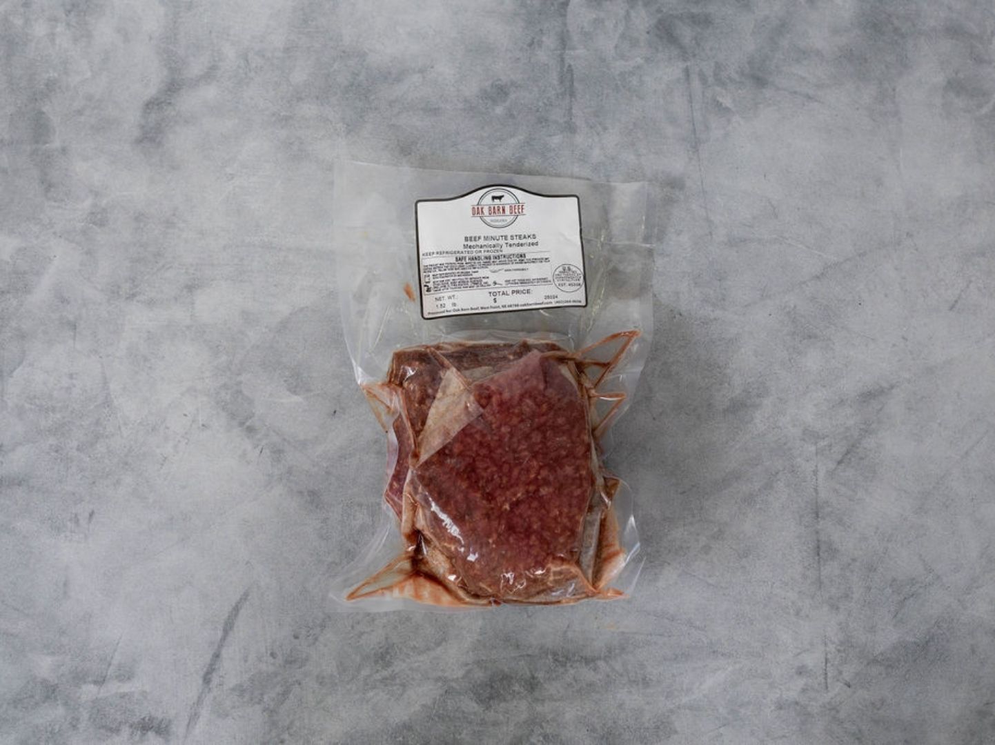 Oak Barn Beef Tenderized Minute Steak, oakbarnbeef.com
