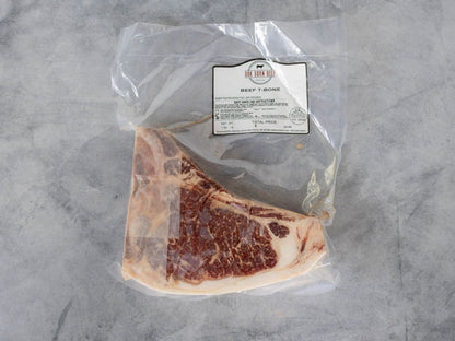 Oak Barn Beef T-Bone Steak - Dry Aged Beef from our Family Farm, oakbarnbeef.com