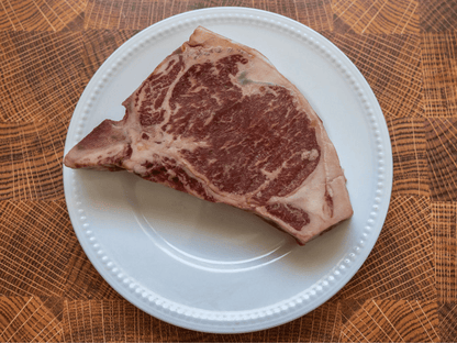 Oak Barn Beef T-Bone Steak - Dry Aged Beef from our Family Farm, oakbarnbeef.com