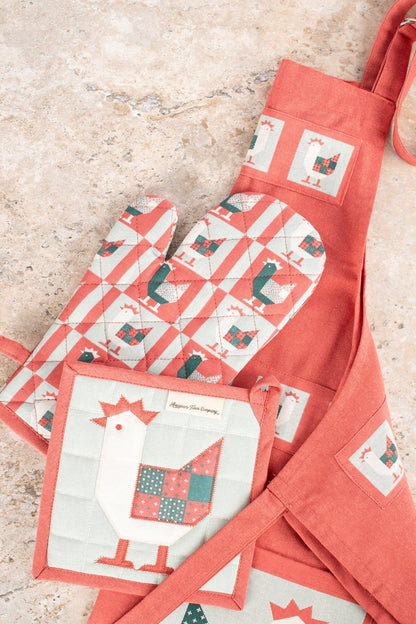 Chicken Oven Mitt &amp; Pot Holder Set