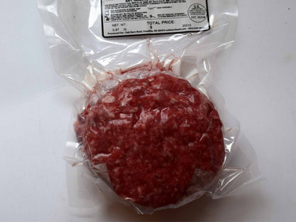 Oak Barn Beef hamburg patties - 3 per pack, oakbarnbeef.com