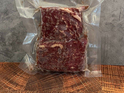 Oak Barn Beef Denver Steak packaged | Nebraska Raised Beef, oakbarnbeef.com