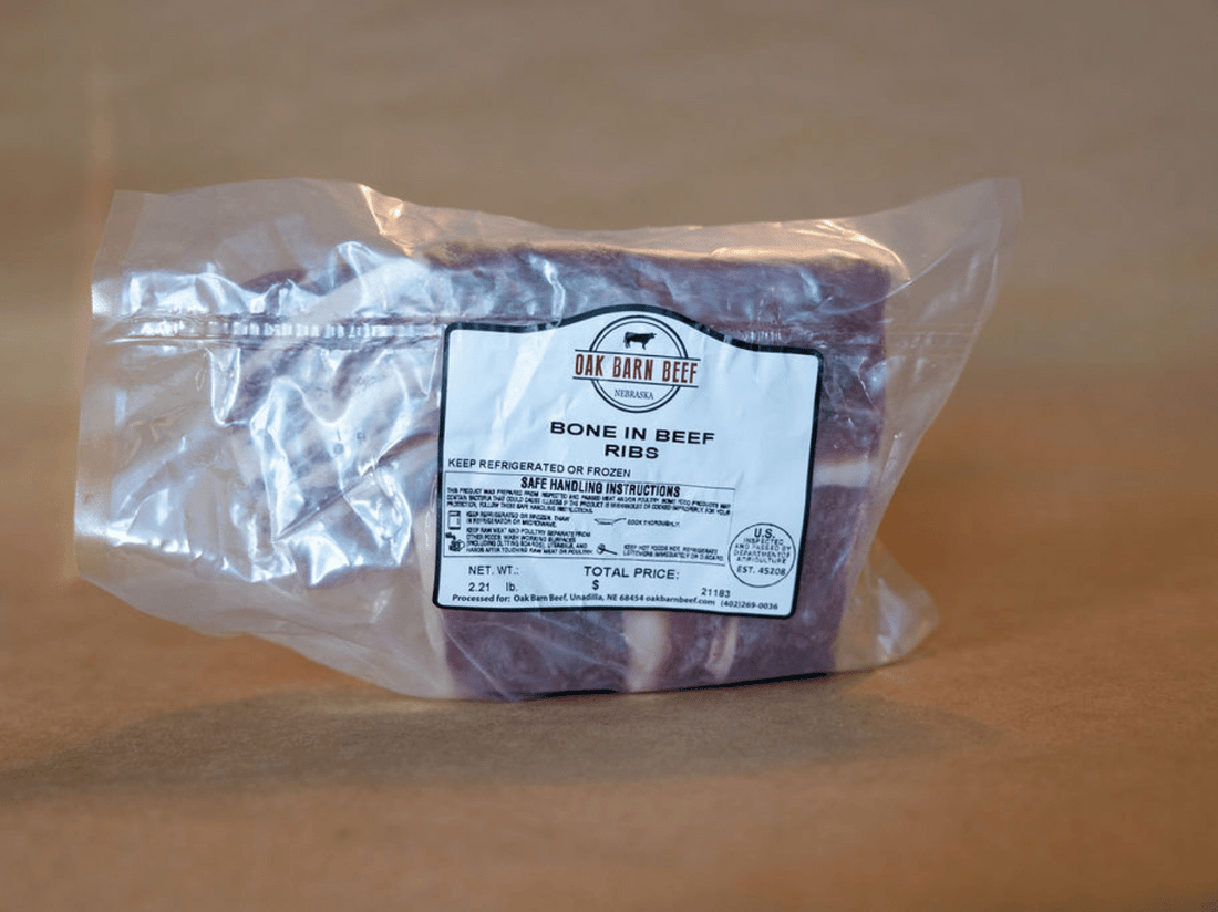 Oak Barn Beef short ribs, oakbarnbeef.com
