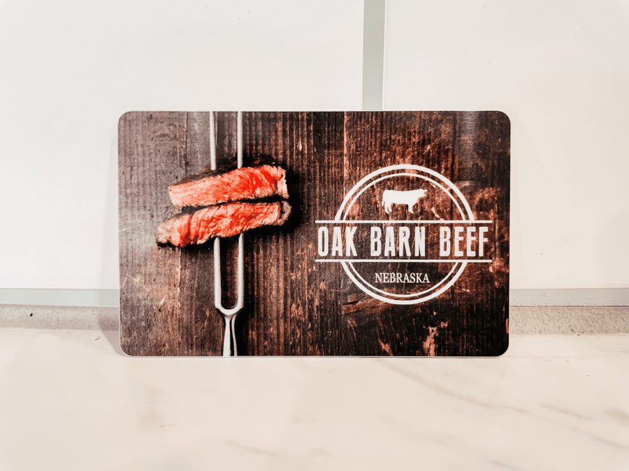 Physical Gift Card to Oak Barn Beef