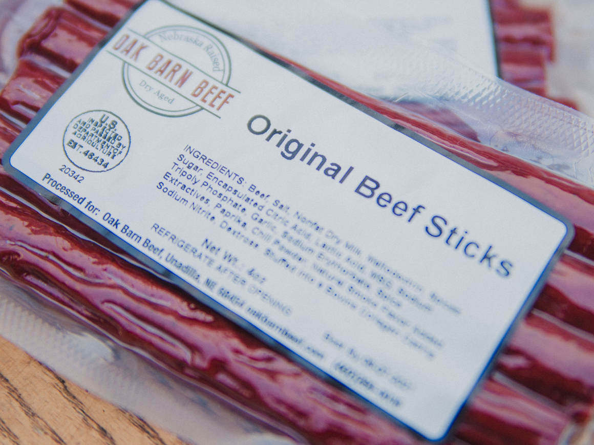 Beef Sticks - Nebraska Raised & Dry Aged